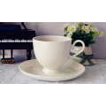 Haonai high quality bone china coffee cup and saucer